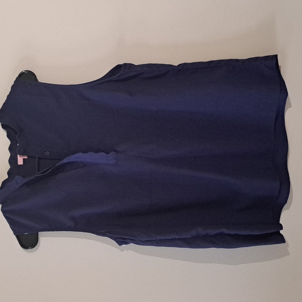 Euc PS Love sleevless blue top